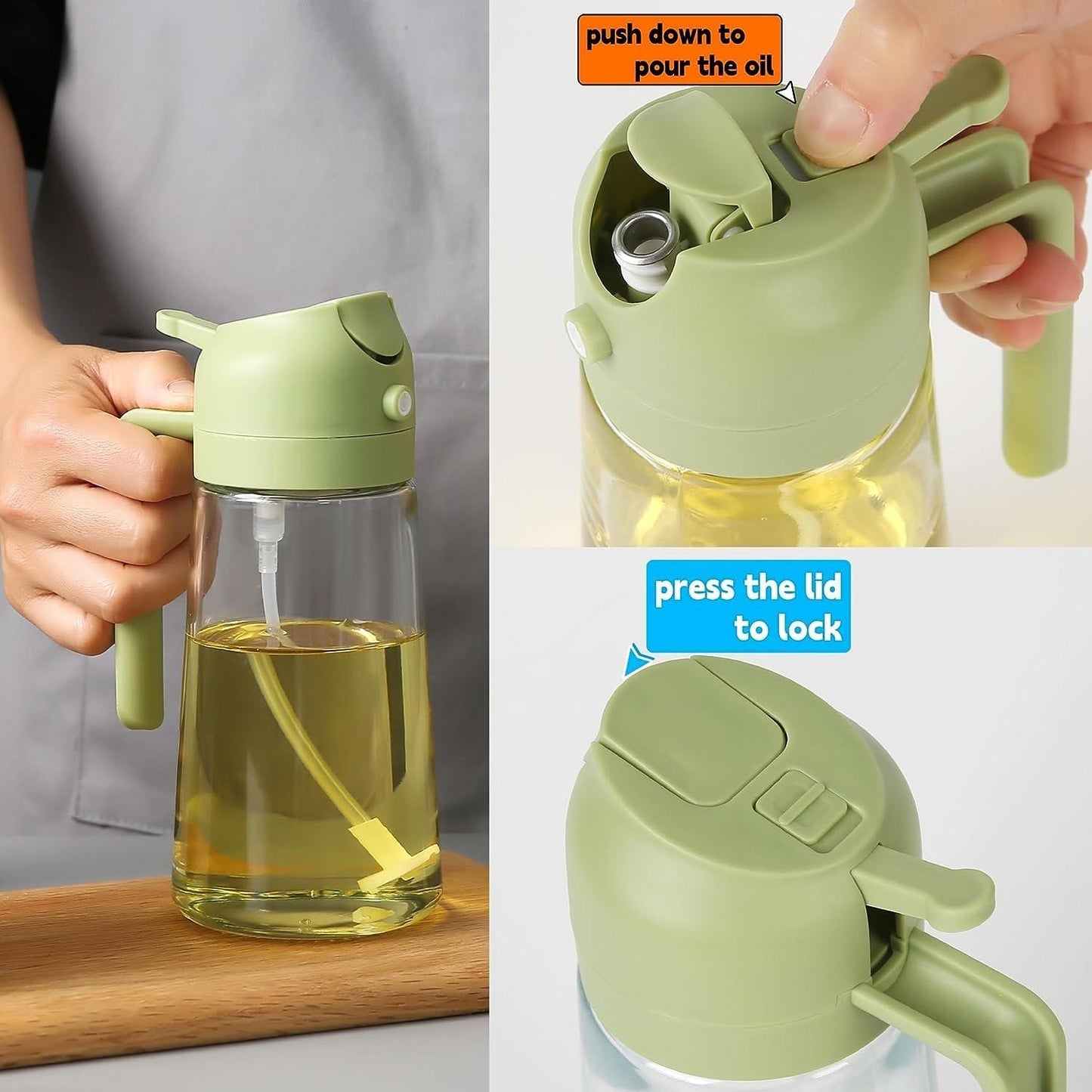 PourEaseā¢ 2 in 1 Oil Dispenser Set